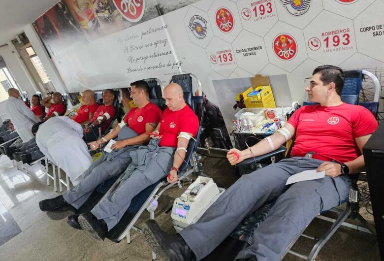 Bombeiros iniciam campanha para incentivar doação de sangue em São Paulo