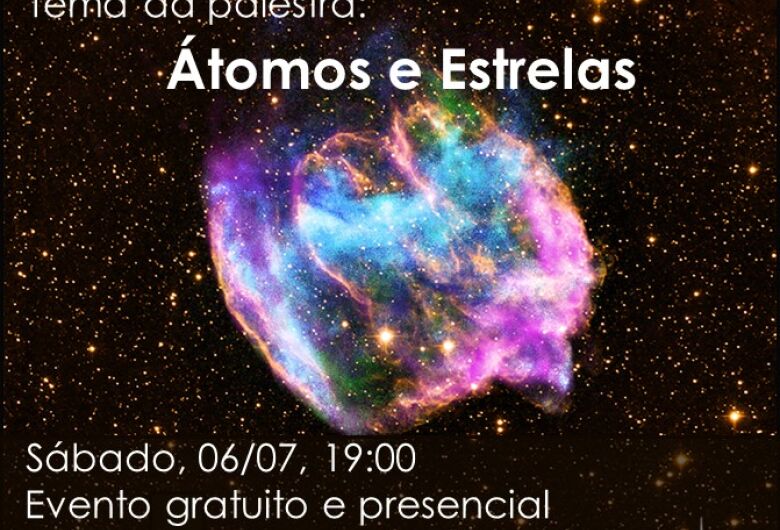 Sessão Astronomia fala sobre Átomos e Estrelas