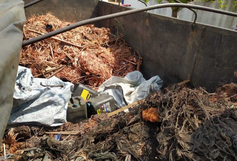 Parte da carga de cobre apreendida pela DIG pertence a companhia VIVO