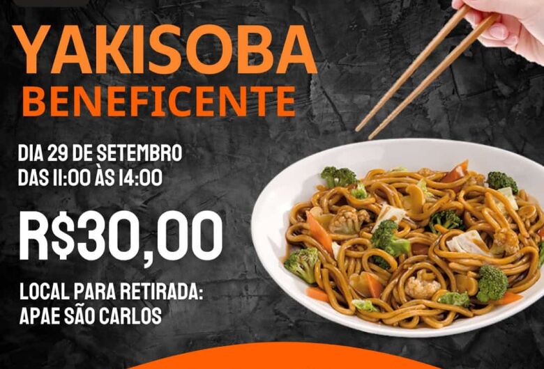 Amanhã terá yakisoba beneficente da Apae