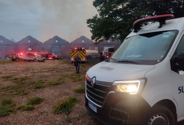 Incêndio de grandes proporções em Itirapina 