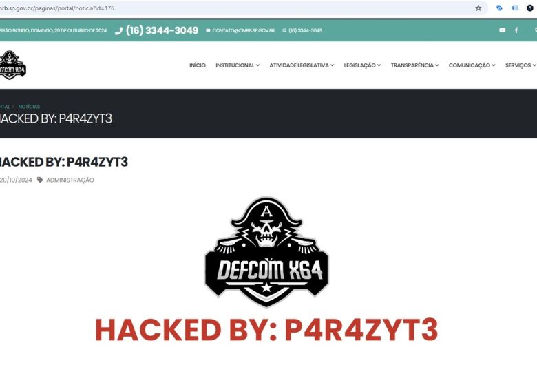 Site da Câmara Municipal de Ribeirão Bonito é hackeado e dados são expostos