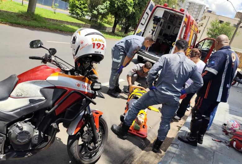 Motociclista sofre fratura após acidente na Trabalhador São-Carlense