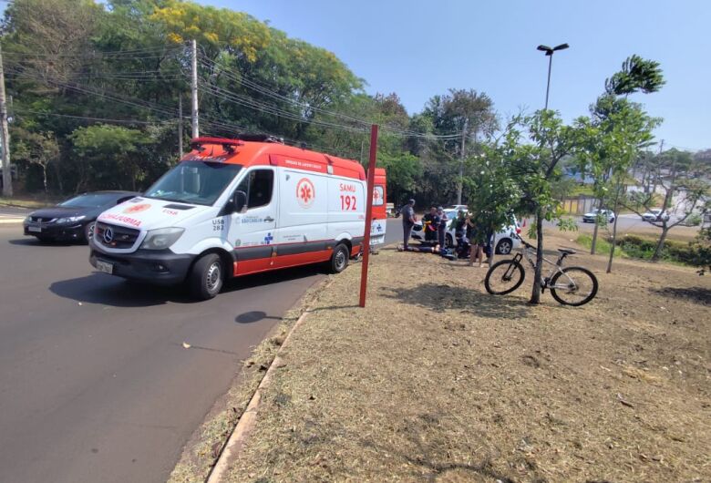 Ciclista fratura punho após acidente na região do Shopping