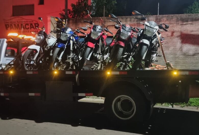 Onze motos são aprendidas durante "Operação Escapamento" em São Carlos 