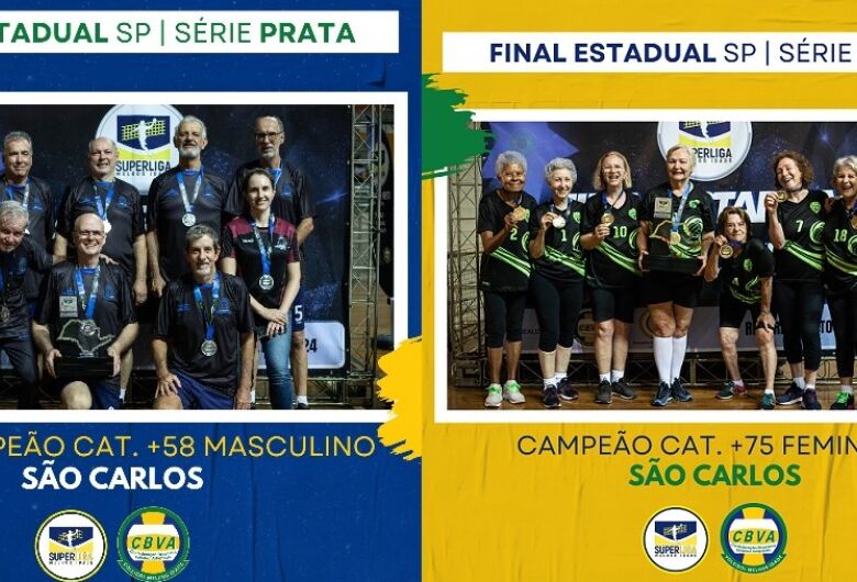 São Carlos brilha e conquista títulos na final estadual da Superliga de Voleibol Adaptado