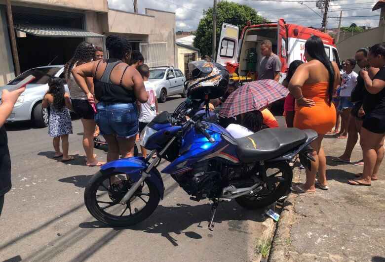 Motociclista fica ferido após acidente na Bela Vista São Carlense