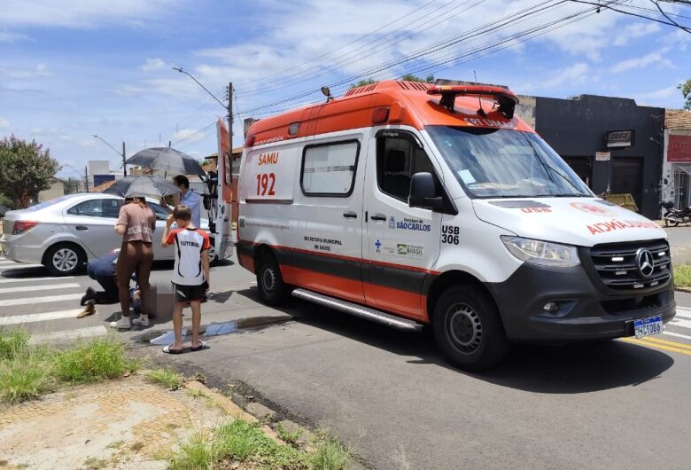 Motociclista fica ferido após colisão no Jardim Bethânia