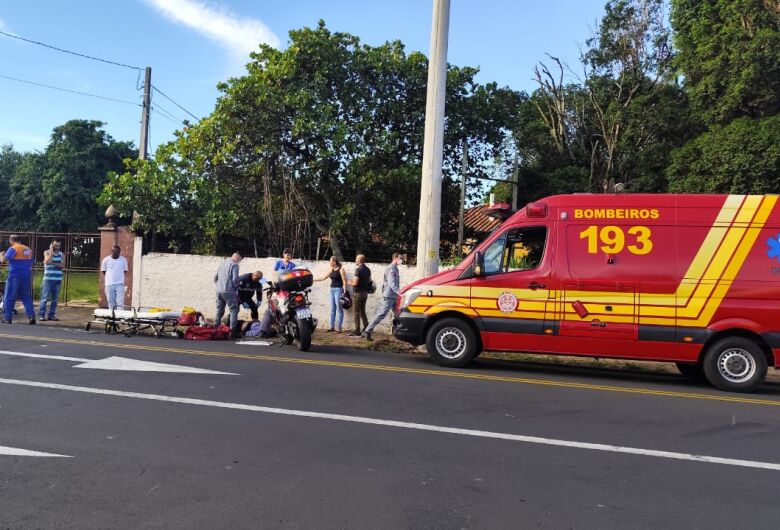 Colisão deixa motociclista ferido na Vila Nery