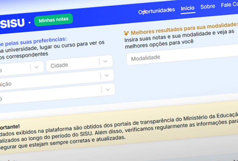 Plataforma desenvolvida por alunos da USP ajuda a encontrar melhores chances de aprovação em universidades pelo Sisu