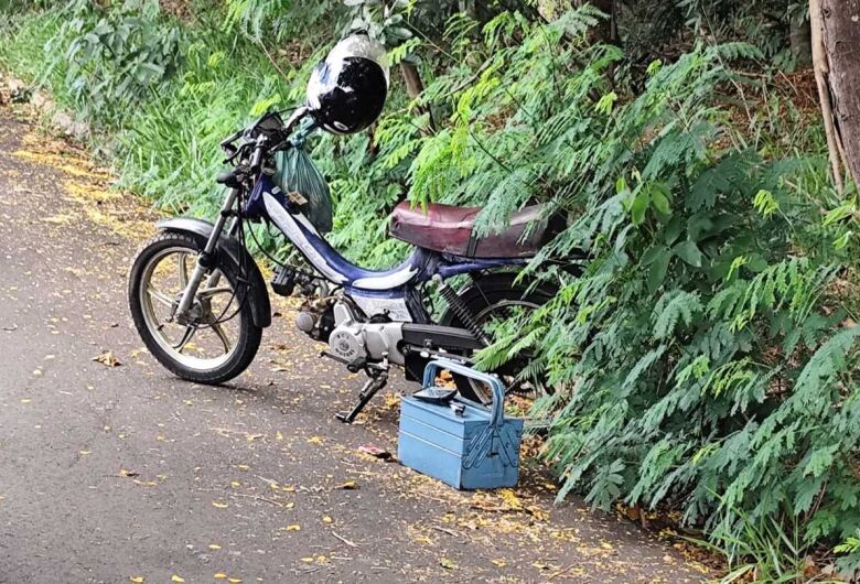 Idoso sofre queda com mobilete no Jardim Nossa Senhora Aparecida