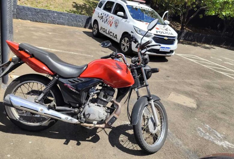 PM localiza em São Carlos, moto produto de furto por Rio Claro