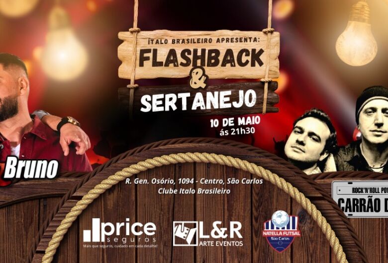 É neste sábado! Flashback & Sertanejo com João Carlos & Bruno e Carrão de Gás