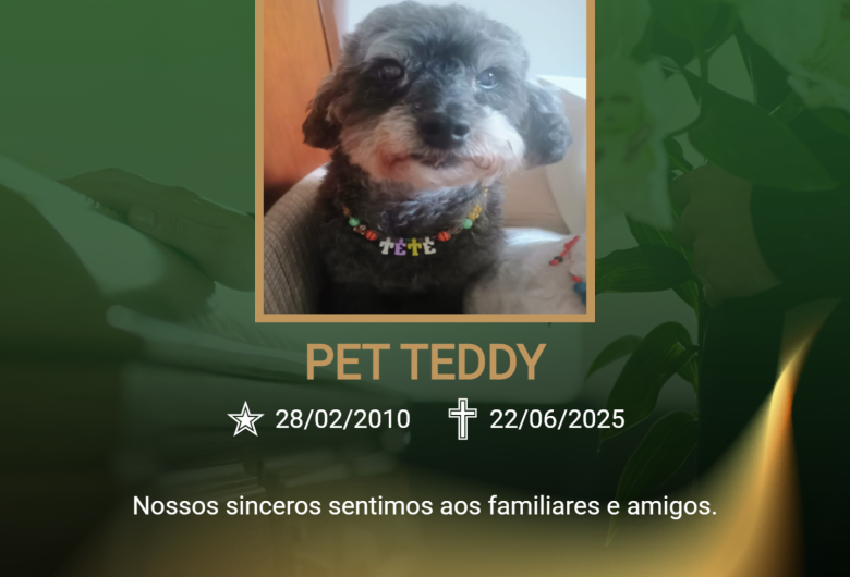 Homenagem do Grupo Santa Cruz ao cãozinho Teddy