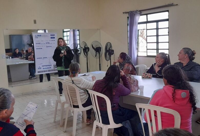 SAAE realiza encontros nos CRAS junto com Secretaria de Desenvolvimento Social e Cidadania