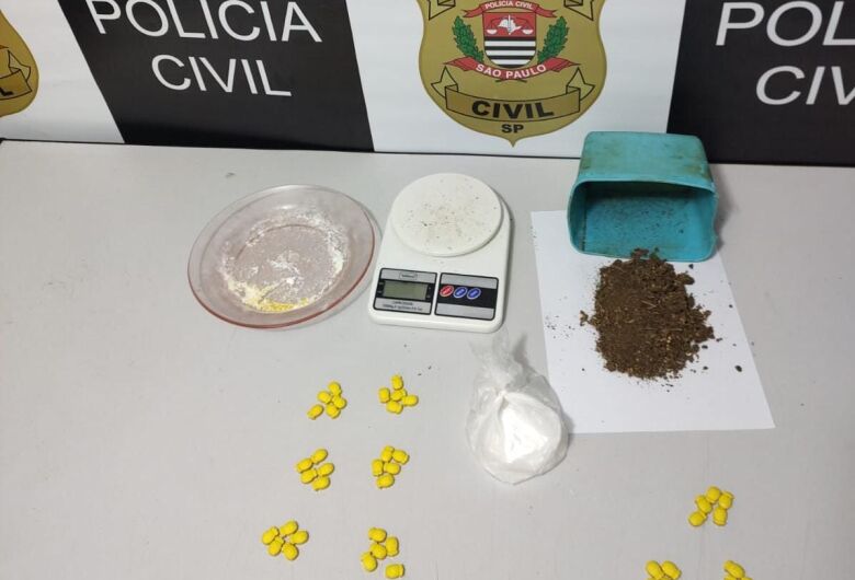 Homem é preso por tráfico de drogas durante operação da Polícia Civil em São Carlos