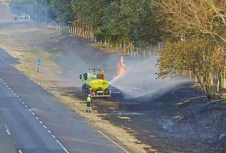 Ecovias Noroeste Paulista intensifica combate a focos de incêndio nas rodovias durante estiagem