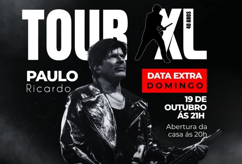 Sucesso de público: Paulo Ricardo anuncia nova apresentação em São Carlos