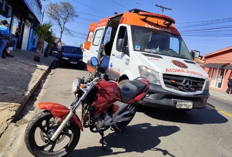 Motociclista fica ferido em colisão na Avenida República do Líbano