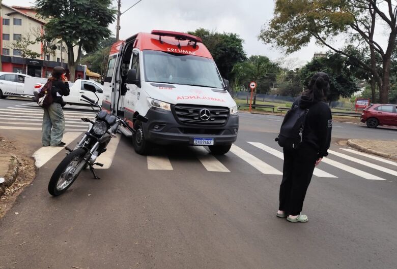 Acidente deixa motociclista ferido em São Carlos