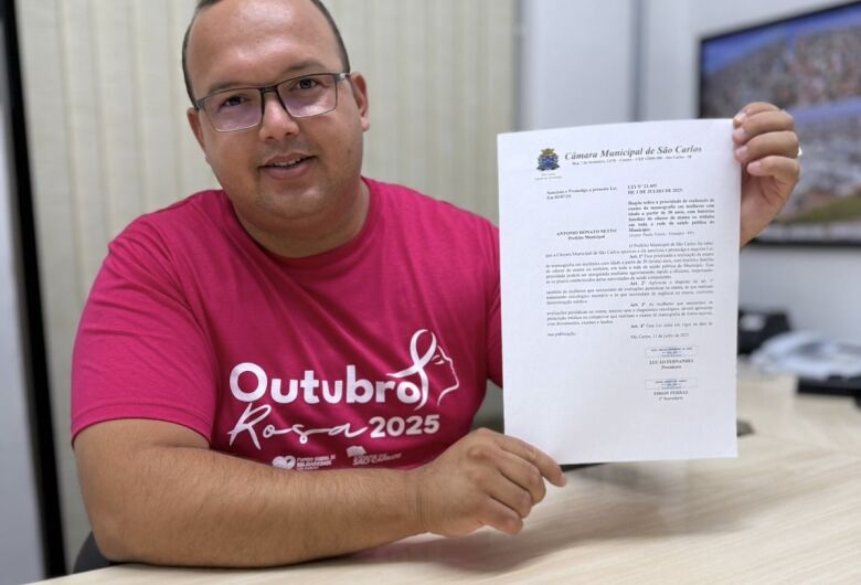 Lei de Paulo Vieira garante prioridade em mamografias para mulheres a partir dos 30 anos