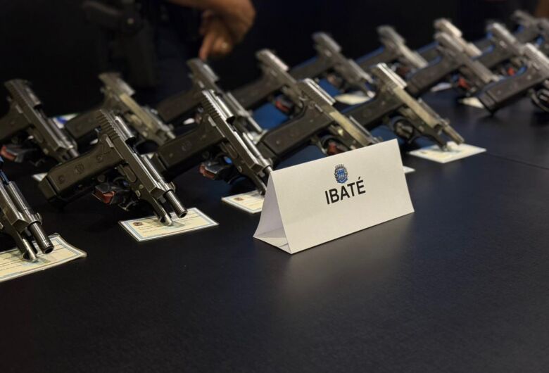 Guarda Municipal de Ibaté recebe mais 10 armas para reforçar a segurança