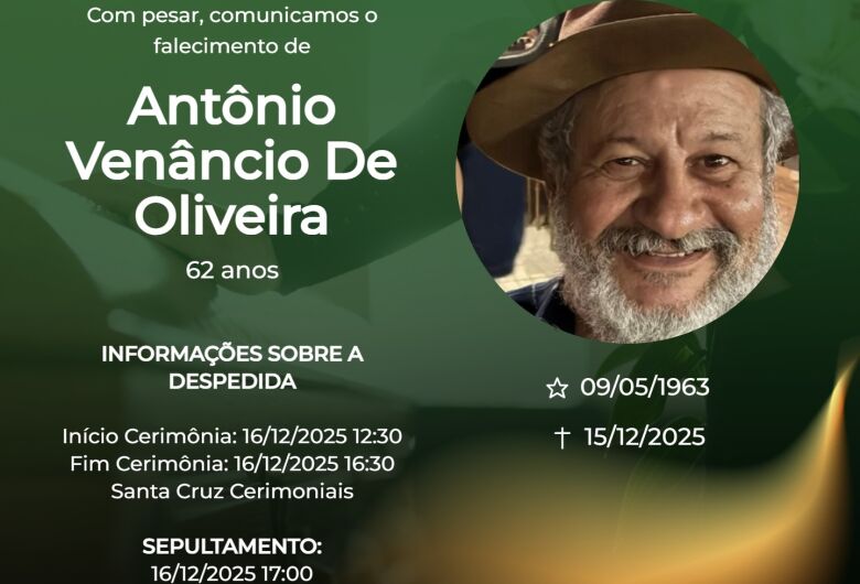 Grupo Santa Cruz informa notas de falecimento