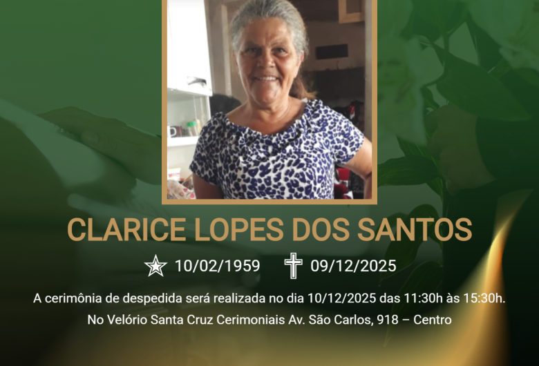 Grupo Santa Cruz informa nota de falecimento