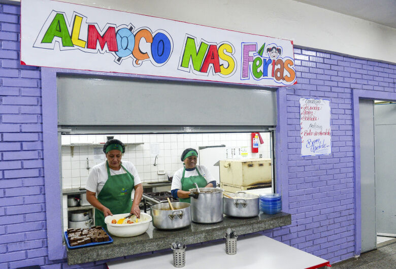 Estudantes da rede estadual poderão almoçar nas escolas durante as férias