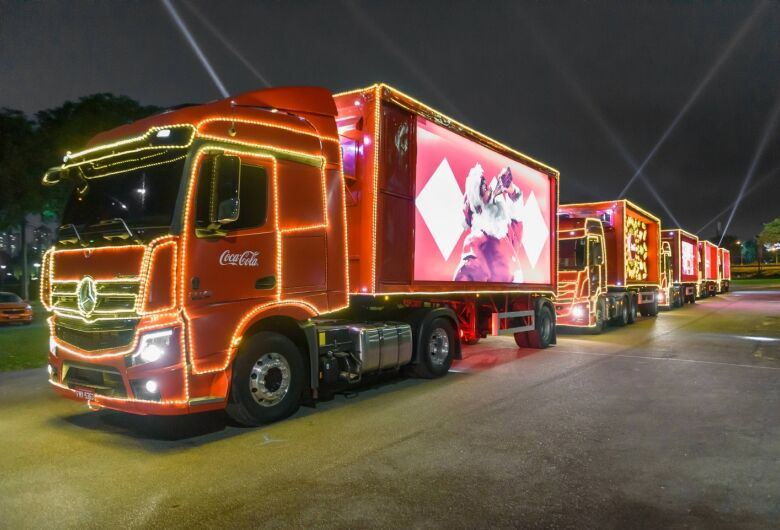 Caravana de Natal da Coca-Cola volta a São Carlos nesta segunda com trajeto fiscalizado pela Prefeitura