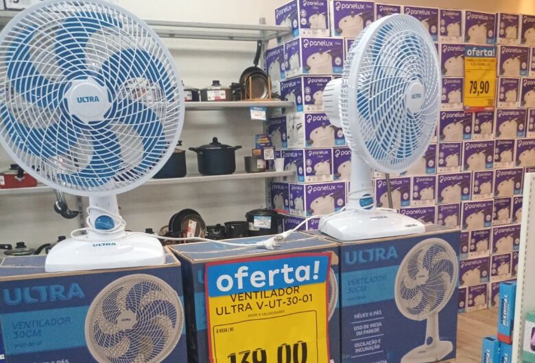 Venda de ventiladores cresce 70% e de ar-condicionado até 200% em São Carlos