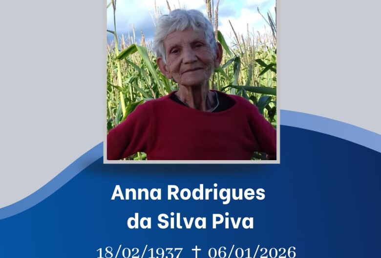 Grupo Matriz informa o falecimento de Anna Rodrigues da Silva Piva