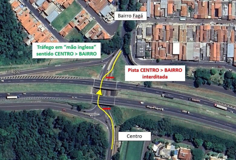 Obras na SP-310 provocam mudanças no tráfego em viadutos de São Carlos