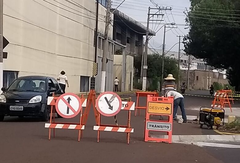 SAAE informa interdição de vias para obras de drenagem