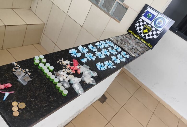 GM flagra tráfico de drogas e apreende grande quantidade de entorpecentes no bairro São Carlos 3