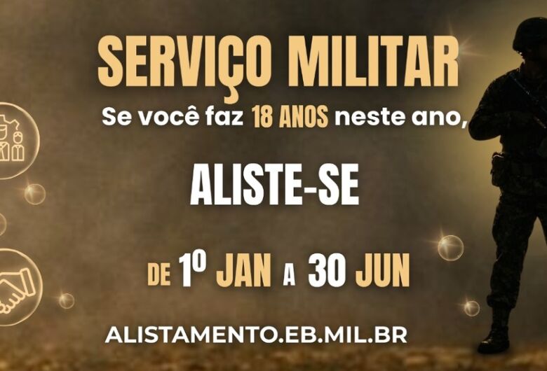 Alistamento Militar 2026 começa em janeiro e segue até junho