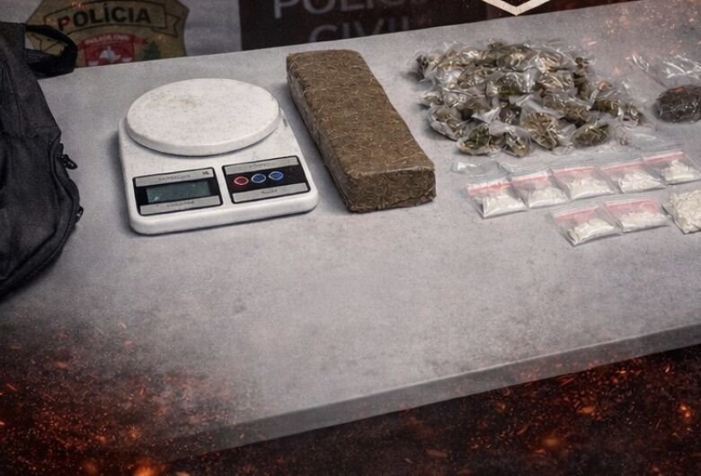 DISE apreende drogas em imóvel abandonado no Jardim Hikare