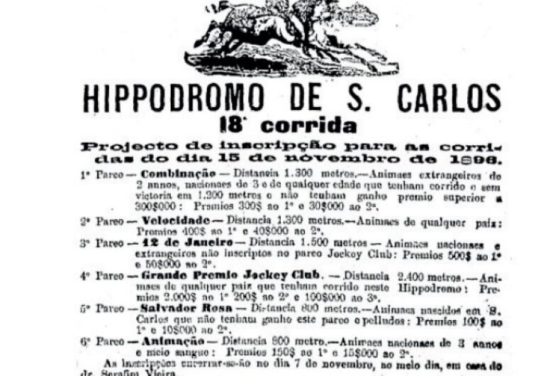 Jockey Club nascia em São Carlos há 132 anos