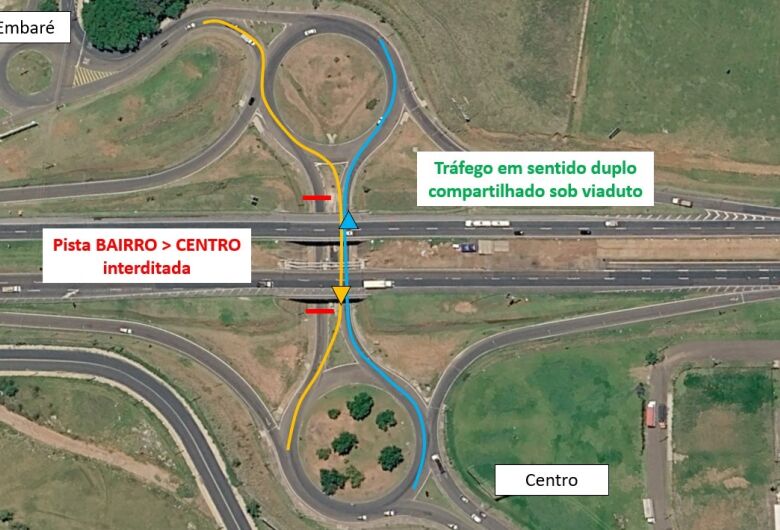 Viaduto do Embaré passa a operar em mão dupla a partir desta quarta