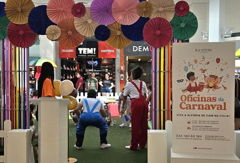 Shopping Iguatemi São Carlos reúne lazer e diversão para toda a família no Carnaval