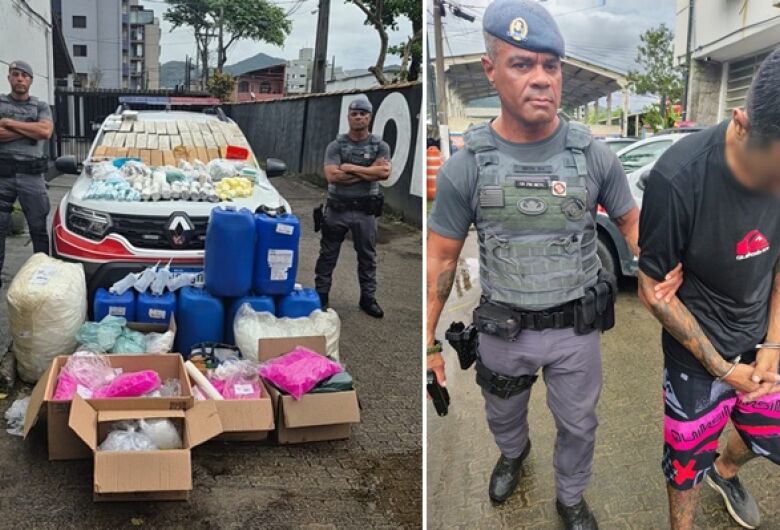 PM de São Carlos participa de ocorrência que terminou de grande apreensão de drogas em Ubatuba