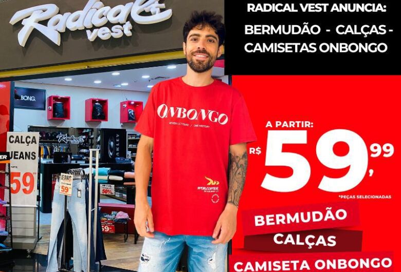 Radical Vest lança “ Mês do preço baixo “ com calças jeans e camisetas Onbongo a partir de 59,99