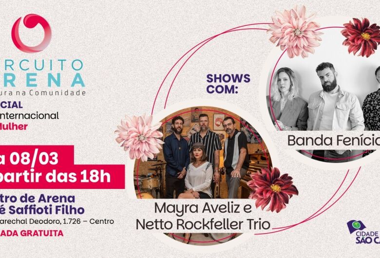 Circuito Arena terá edição especial no Dia Internacional da Mulher