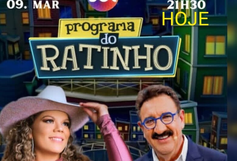 Cantora Nayara Amaral participa do Programa do Ratinho nesta segunda-feira