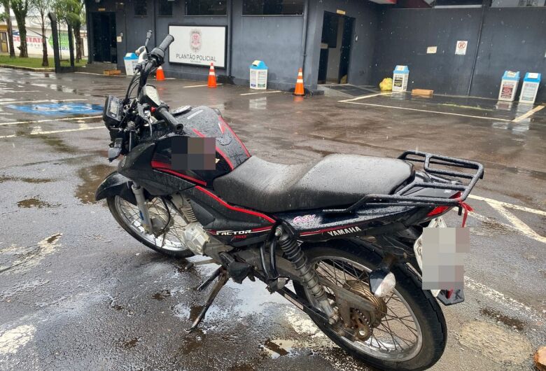 Moto com sinais de adulteração é apreendida após acidente no Centro
