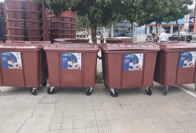 SAAE implanta conteinerização e moderniza coleta de lixo no centro de São Carlos