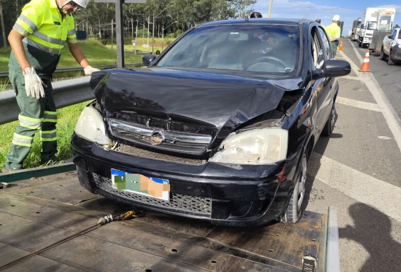 Colisão traseira é registrada na Washington Luís em São Carlos