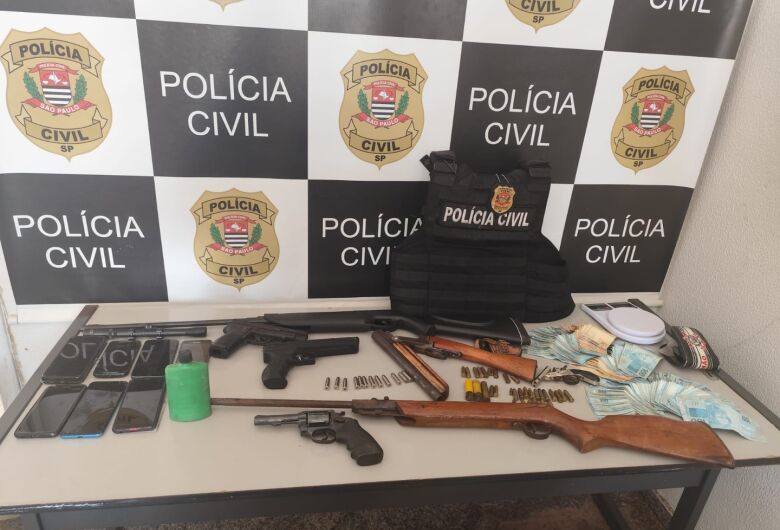 Operação conjunta apreende armas, munições e aves silvestres em Ibaté