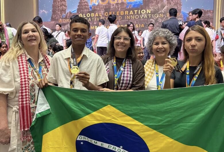 Escola Sebastião faz história e conquista Medalha de Ouro na Ásia
