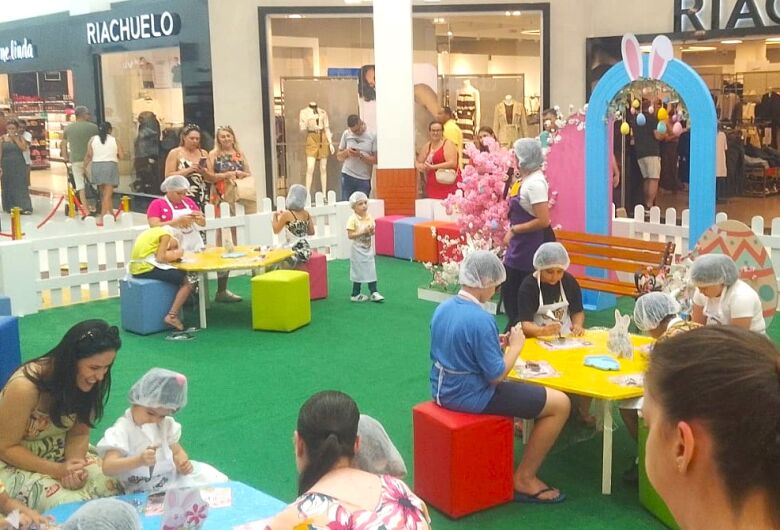 Páscoa no Shopping São Carlos tem oficinas gratuitas, almoço em família e compras de última hora